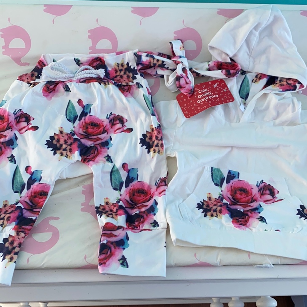 Baby girl jogging suit